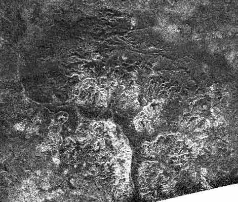 Каньон на Южном полюсе Титана